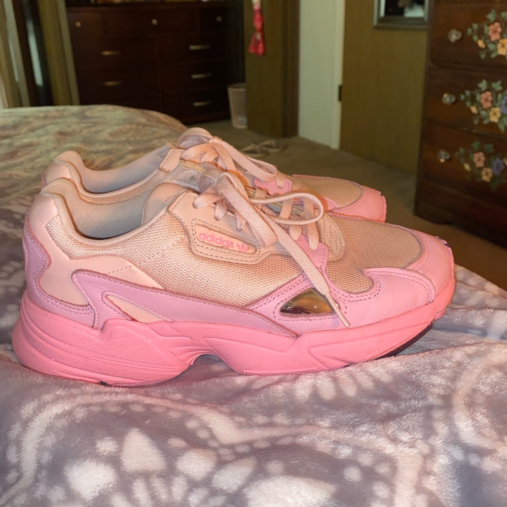 Adidas Original Falcon trainers in Rose pink